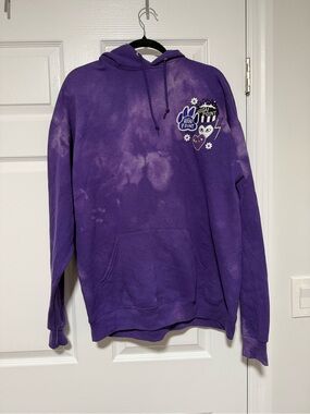 Purple Tie-Dye Crewneck Hoodie Sweatshirt - Women SIZE XL - High Point Uni